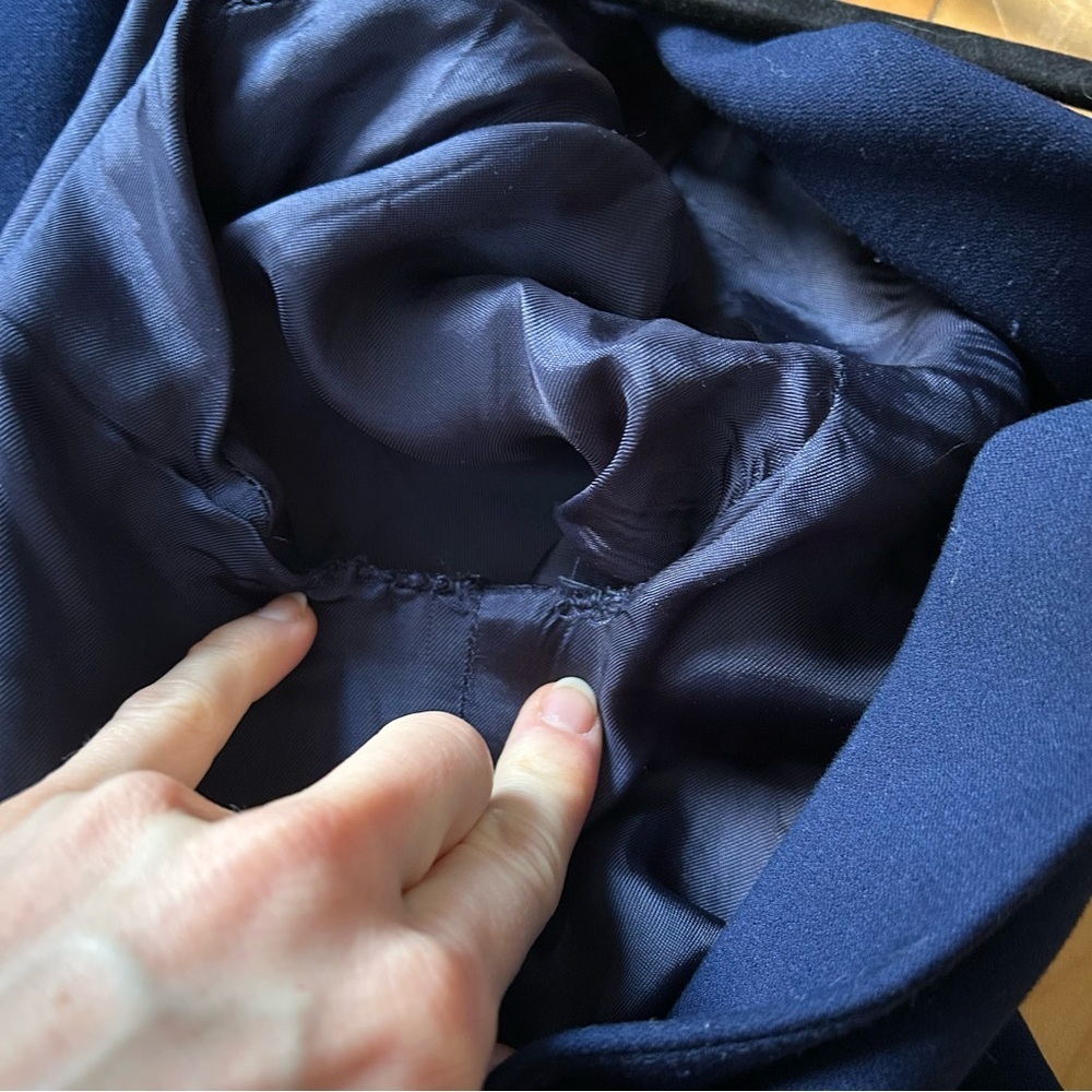 Maje Sz S (36) Navy Tailored Gold Button Elegant Blazer - Picture 13 of 15